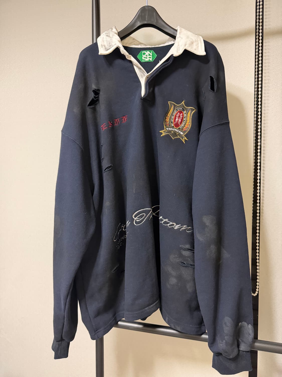 DNSR 디스트로이드 더티 폴로 셔츠 상품이미지2