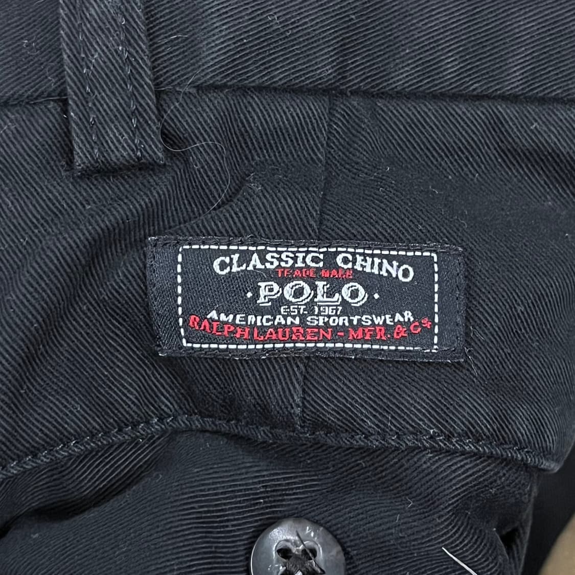 [정품/36] 폴로 랄프로렌 블랙 면바지 b13 상품이미지5