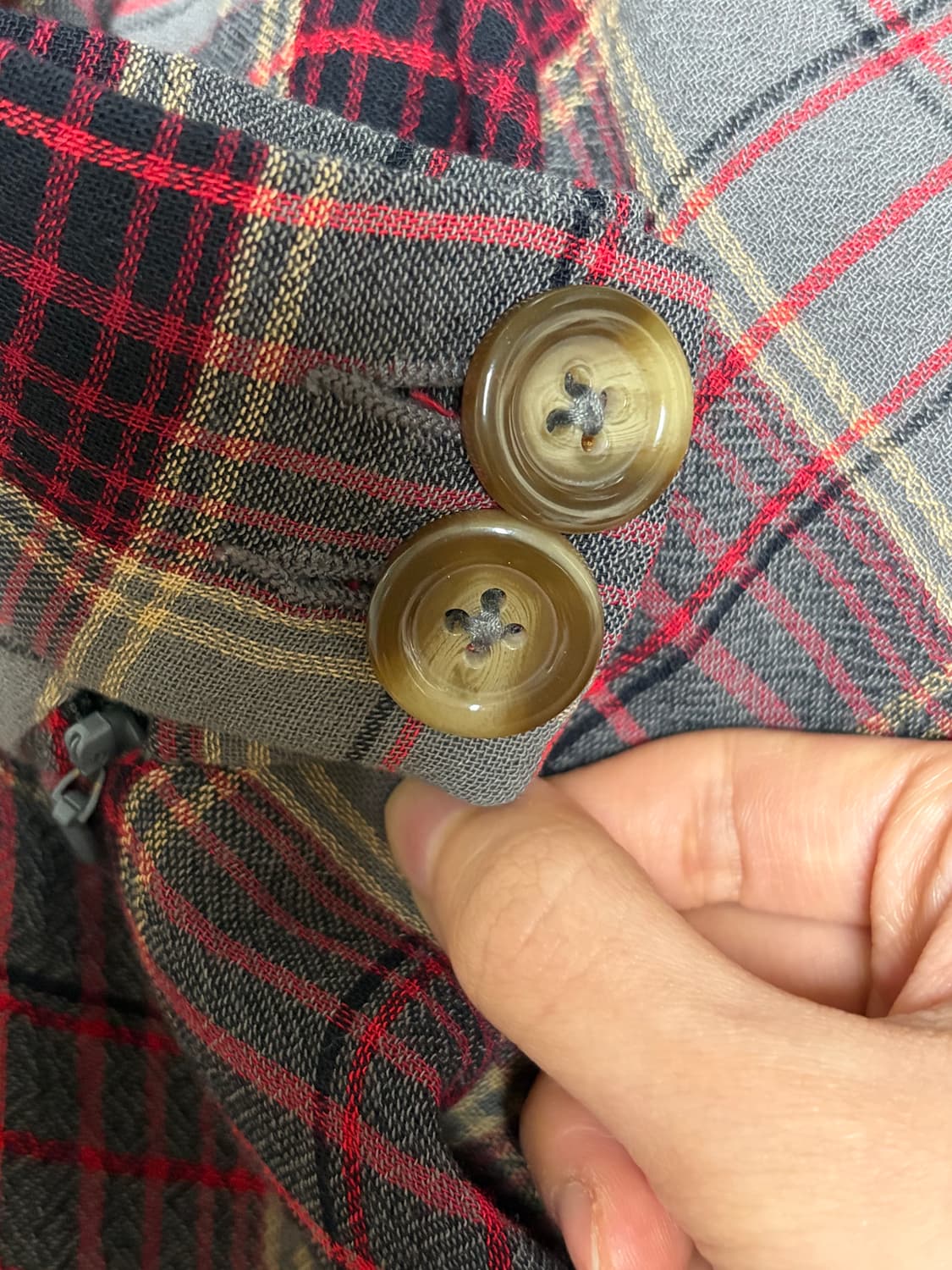 비비안웨스트우드 레드라벨 언발란스 비대칭 체크 스커트 치마 상품이미지6