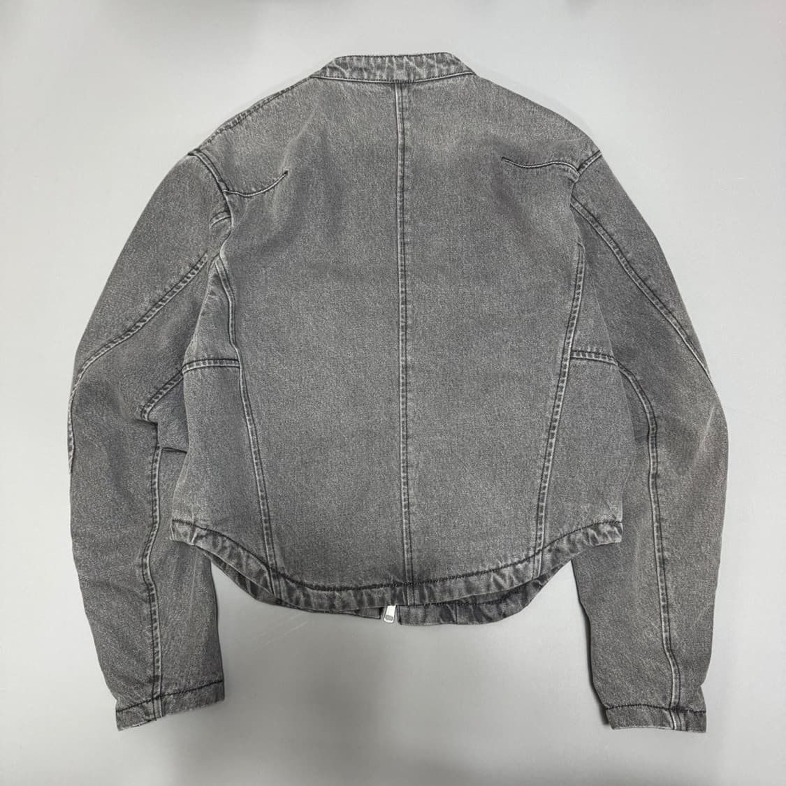 Oriens by 저널스탠다드 차콜컬러 워시드 데님 라이더스 자켓 상품이미지6