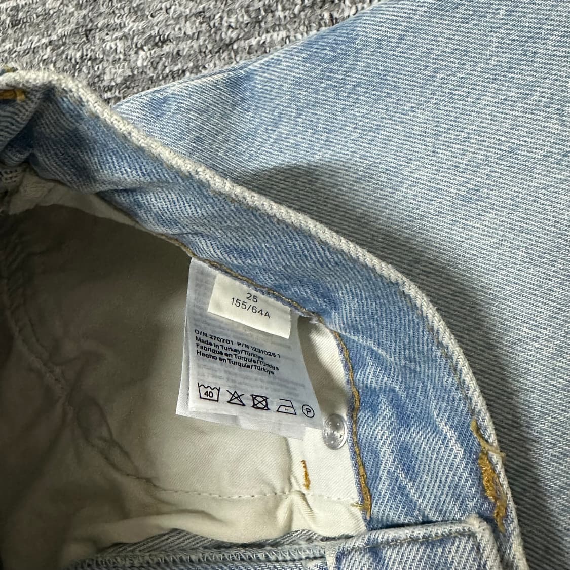 Cos 코스 반바지 롱라인 데님 쇼츠 라이트 블루 로열블루 상품이미지5