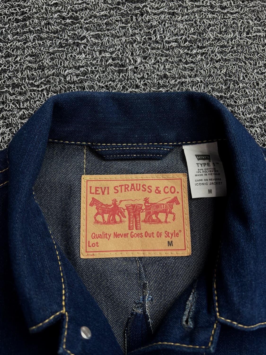 리바이스 type-1 아이코닉 데님 트러커 자켓 1414 상품이미지3