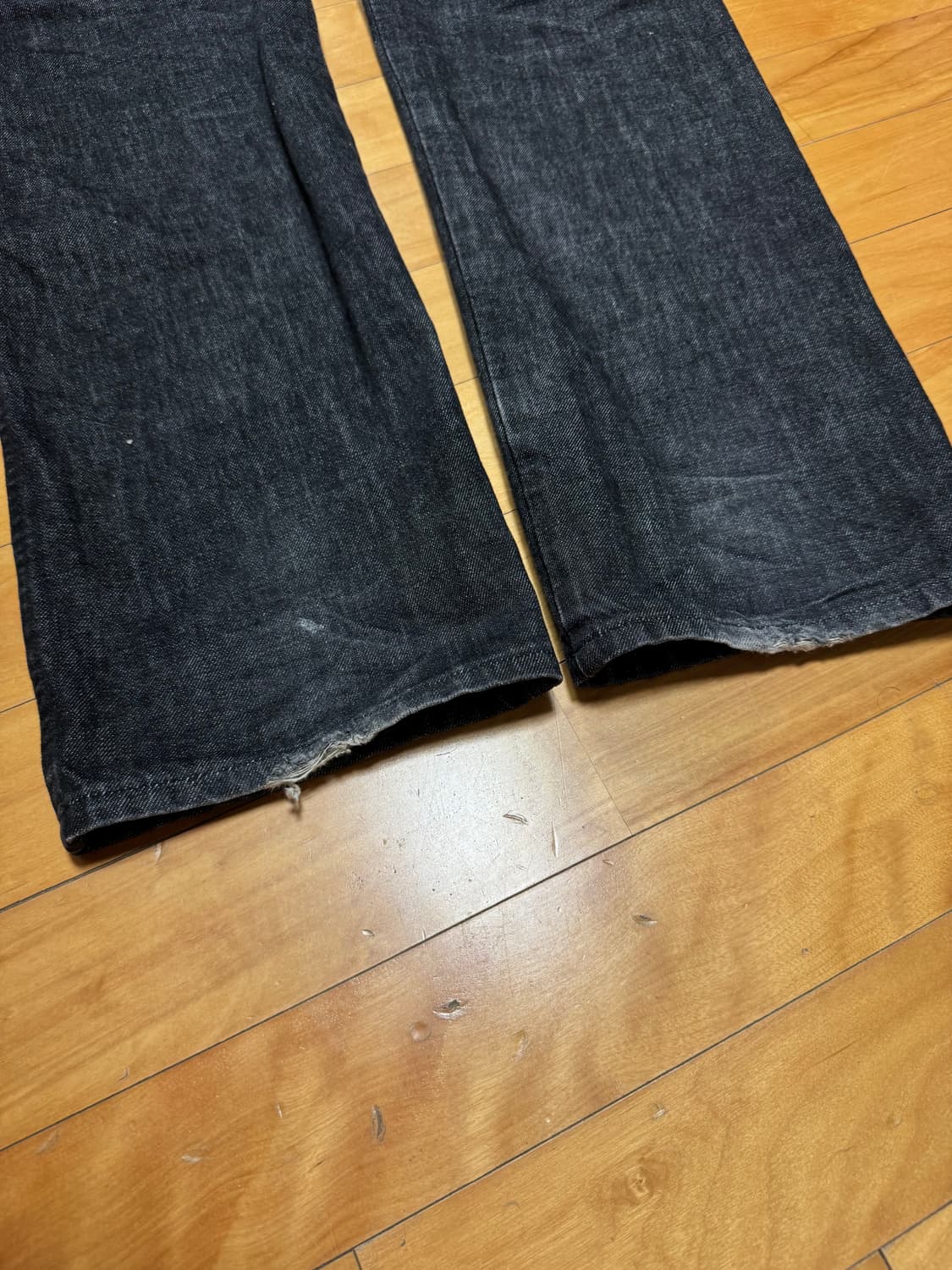 꼼데 셔츠 라인/블랙 데님 트라우져  상품이미지8