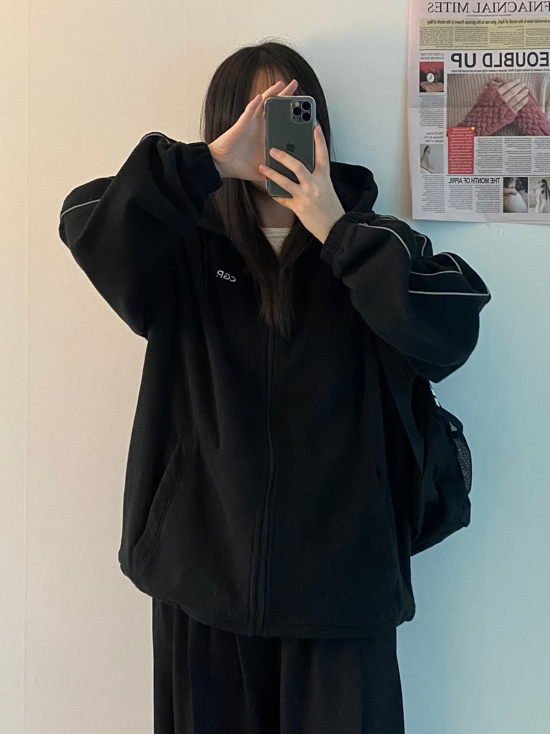 코드그라피 후리스 후드집업 상품이미지2