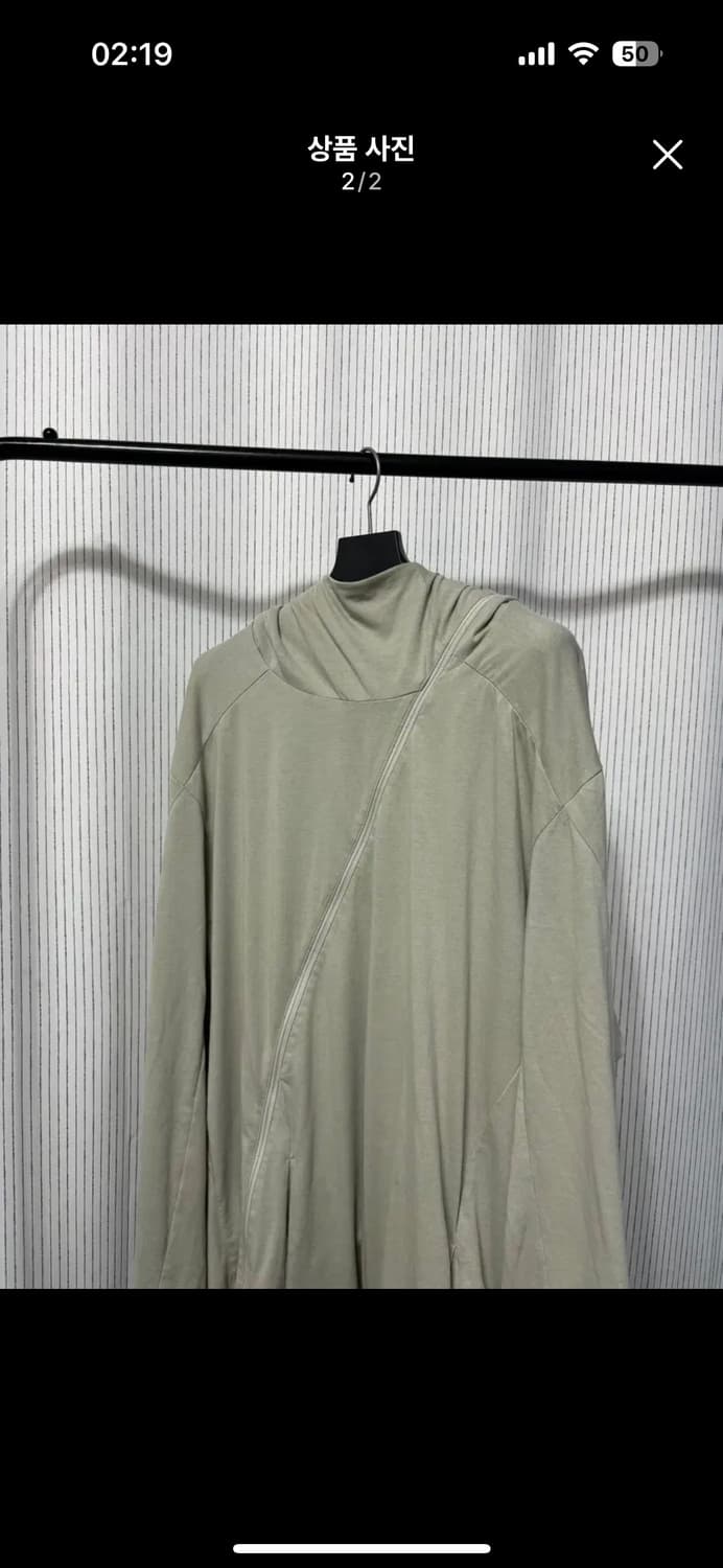 포스트아카이브팩션 6.0 후디 센터 그레이 그린 xl 상품이미지2