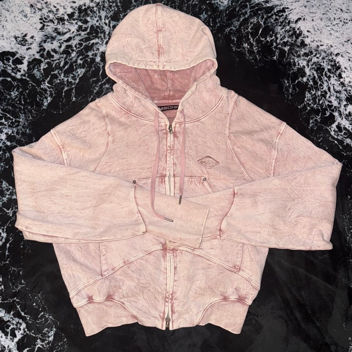 미스치프 벌룬 후드 핑크 브라운 M 상품이미지2