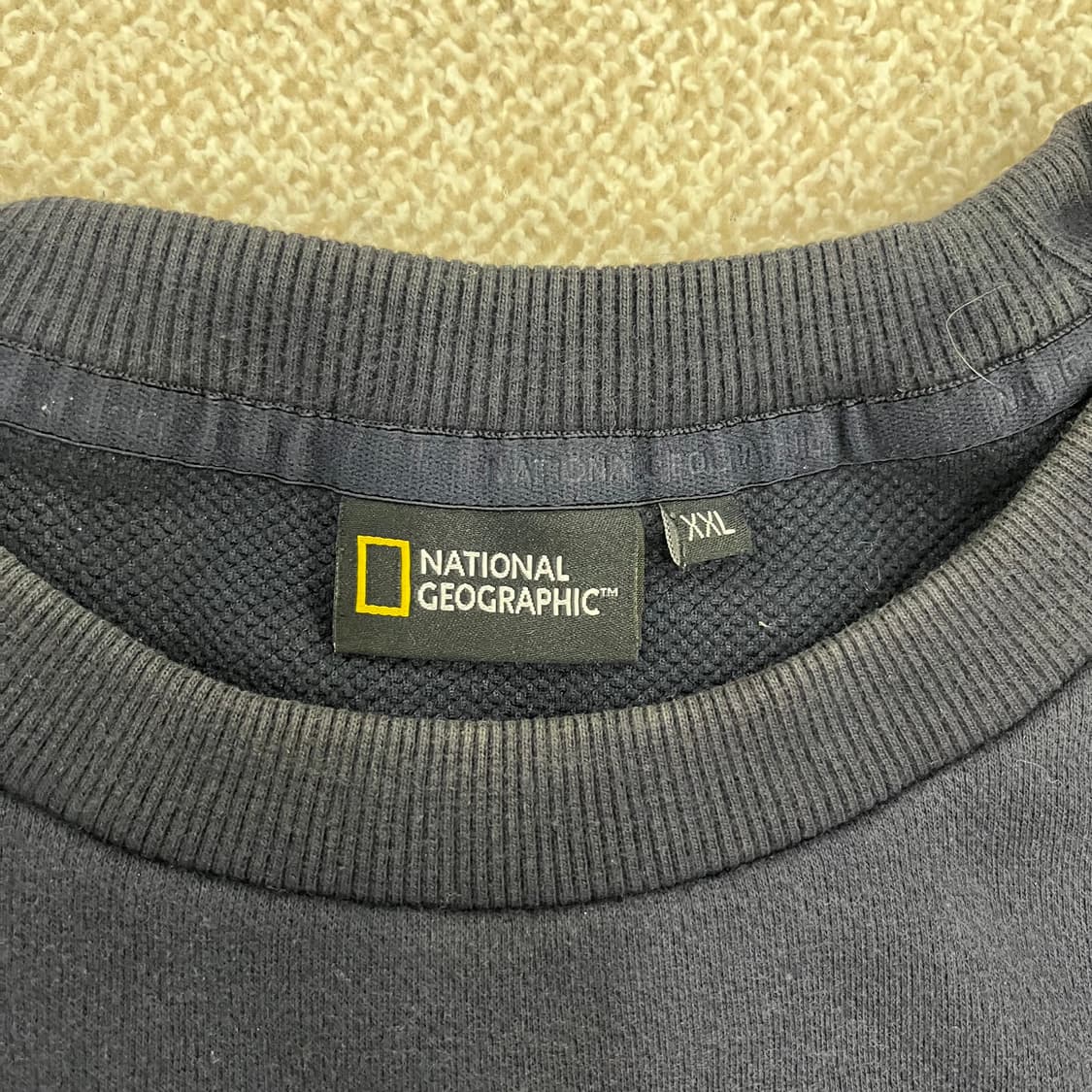 XXL 내셔널지오그래픽 네이비 맨투맨 0130M1 상품이미지2