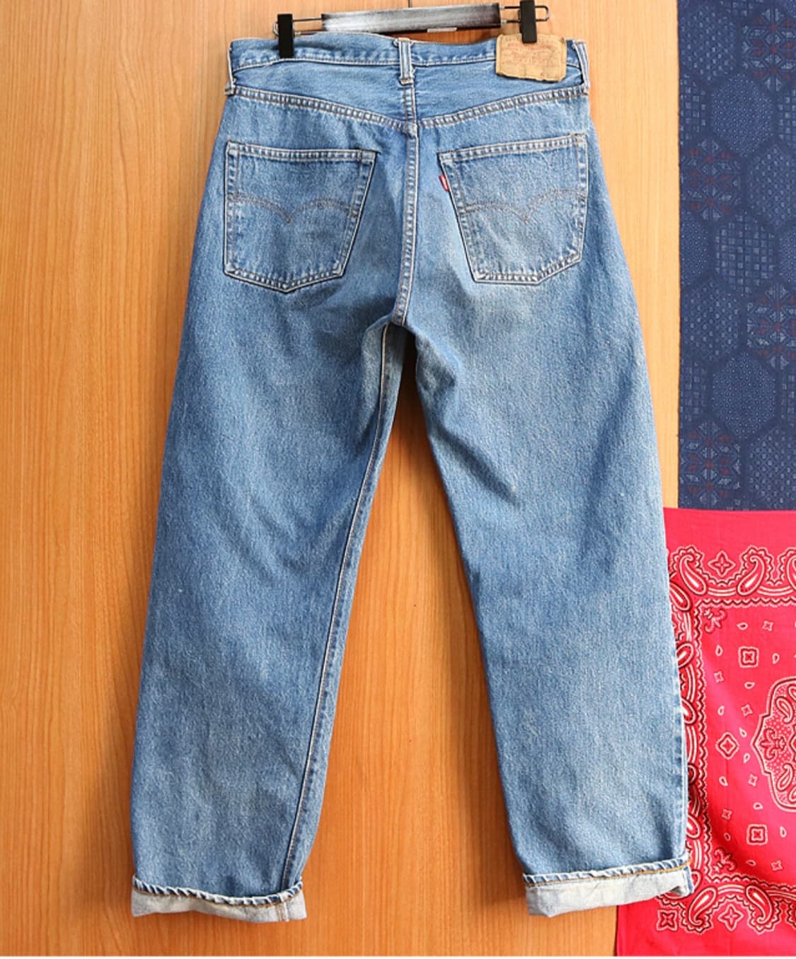 미국산80S LEVIS 리바이스 501 스몰E 66후기 빈티지 셀비지 상품이미지5