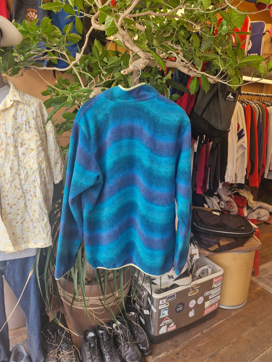 Z-543 파타고니아 신칠라 아즈텍 네이티브 웨이브 파도물결 상품이미지2