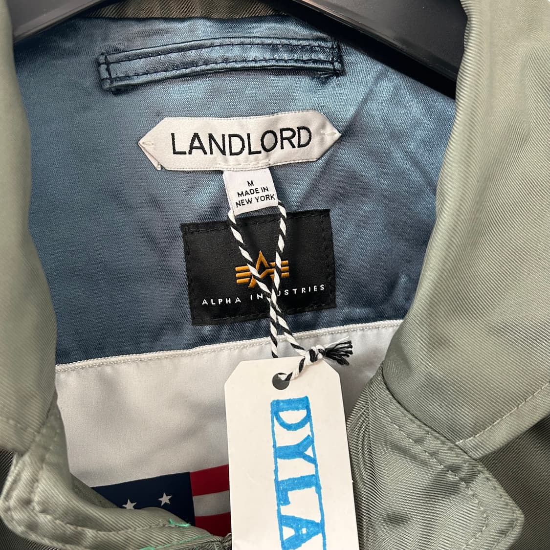 알파인더스트리 X LANDLORD 크롭 플라이트 자켓 상품이미지9