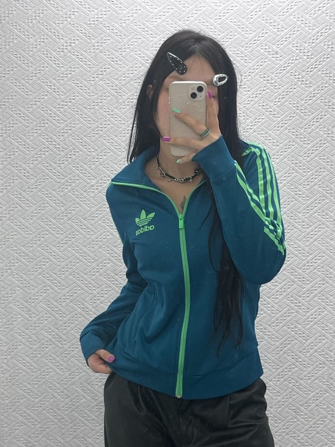 아디다스 Y2K 피스타치오 민트 져지 집업 100 C06998 상품이미지1