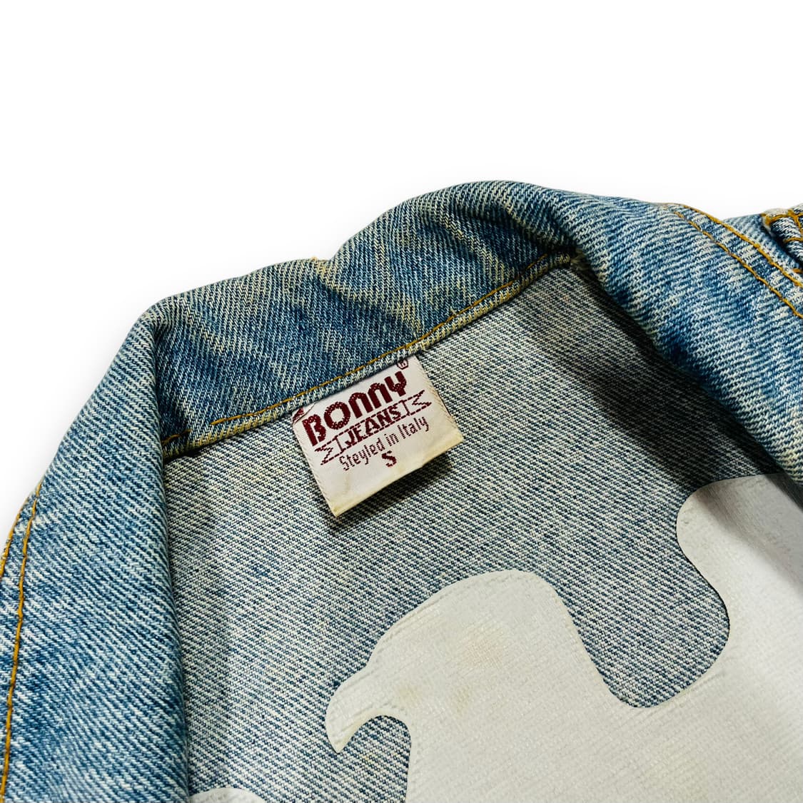 Bonny Jeans 웨스턴 이글 빈티지 데님 라이더 숏 자켓 상품이미지5