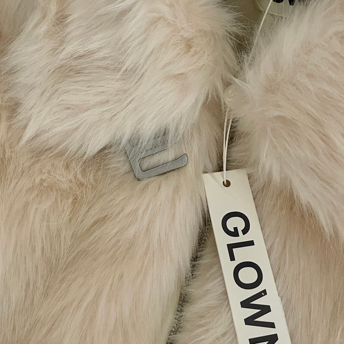 glowny 글로니 리반 퍼 자켓 아이보리 크림 택달린 새상품 상품이미지5