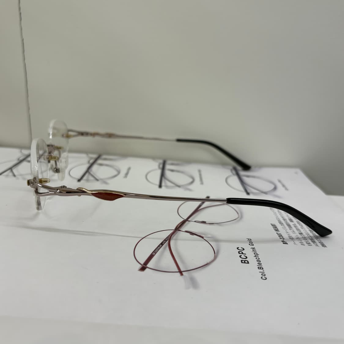 Gipfel 티타늄 빈티지 무테 안경 상품이미지3