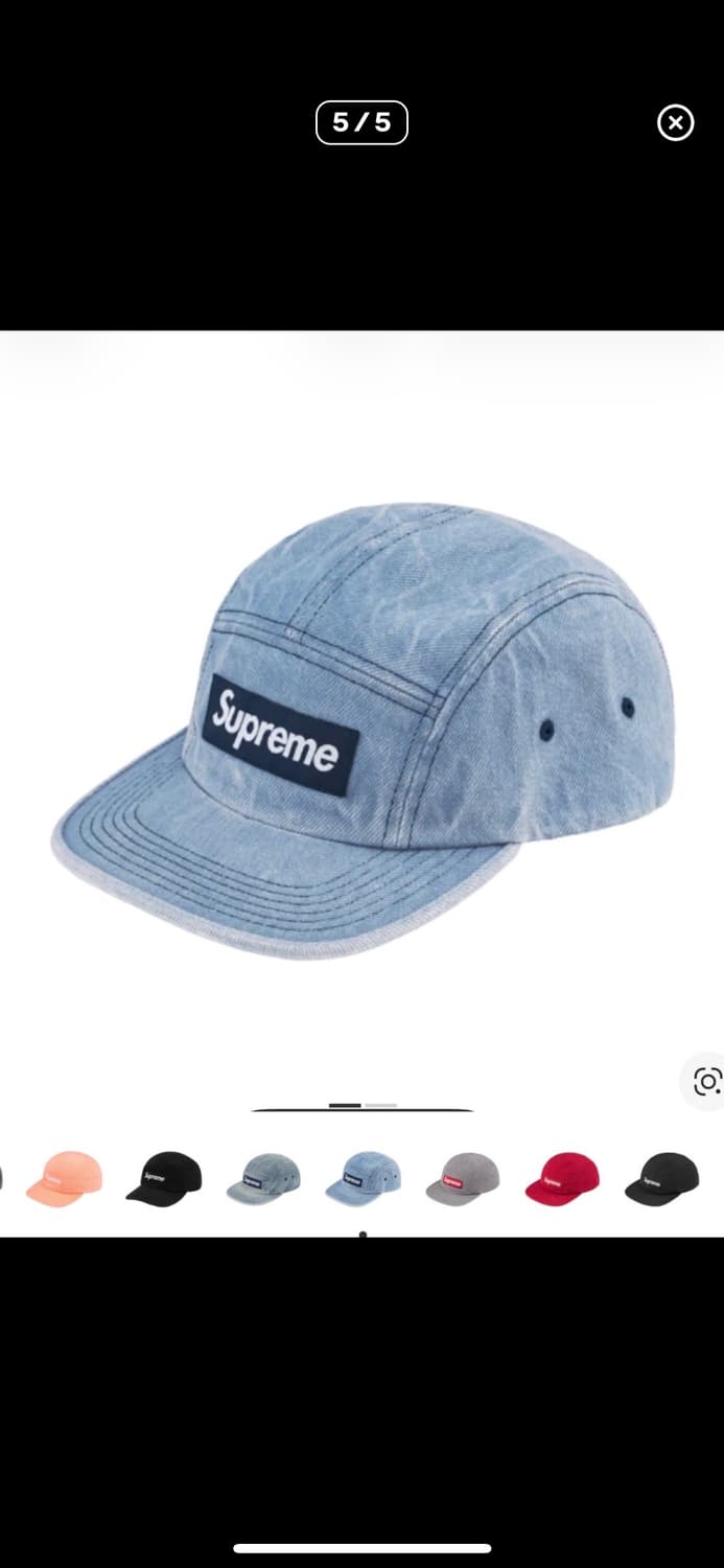 슈프림 데님 캠프캡 상품이미지1