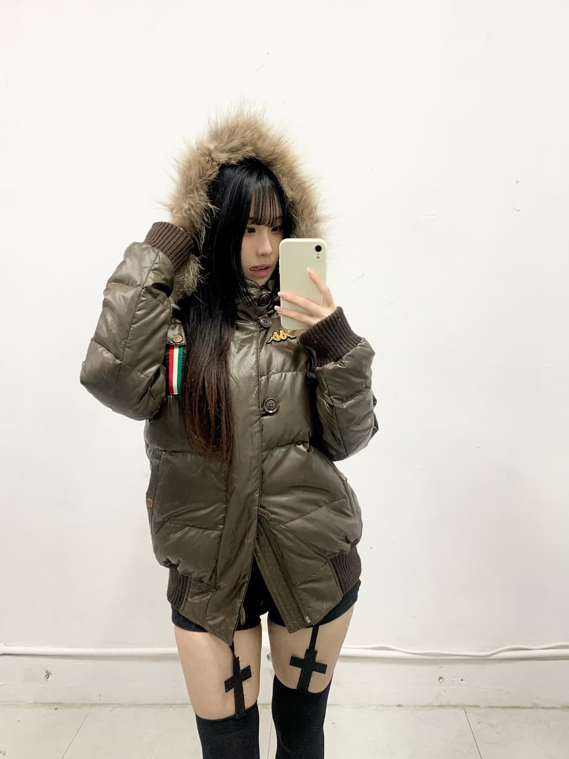 [KAPPA] 카파 y2k 코코아 퍼 패딩 상품이미지2