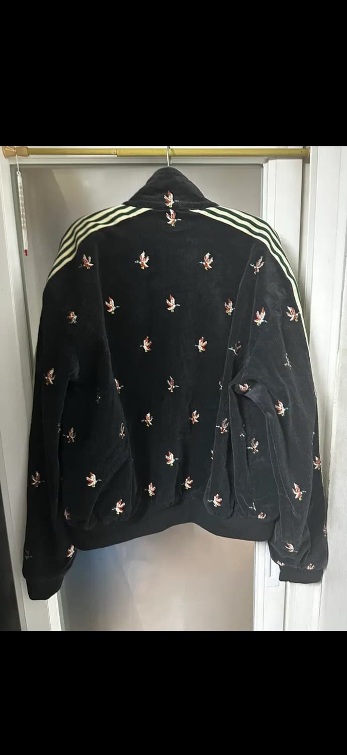 [4] 캐피탈 11W 스트레치 코듀로이 덕 자수 트랙 자켓 블랙 상품이미지2