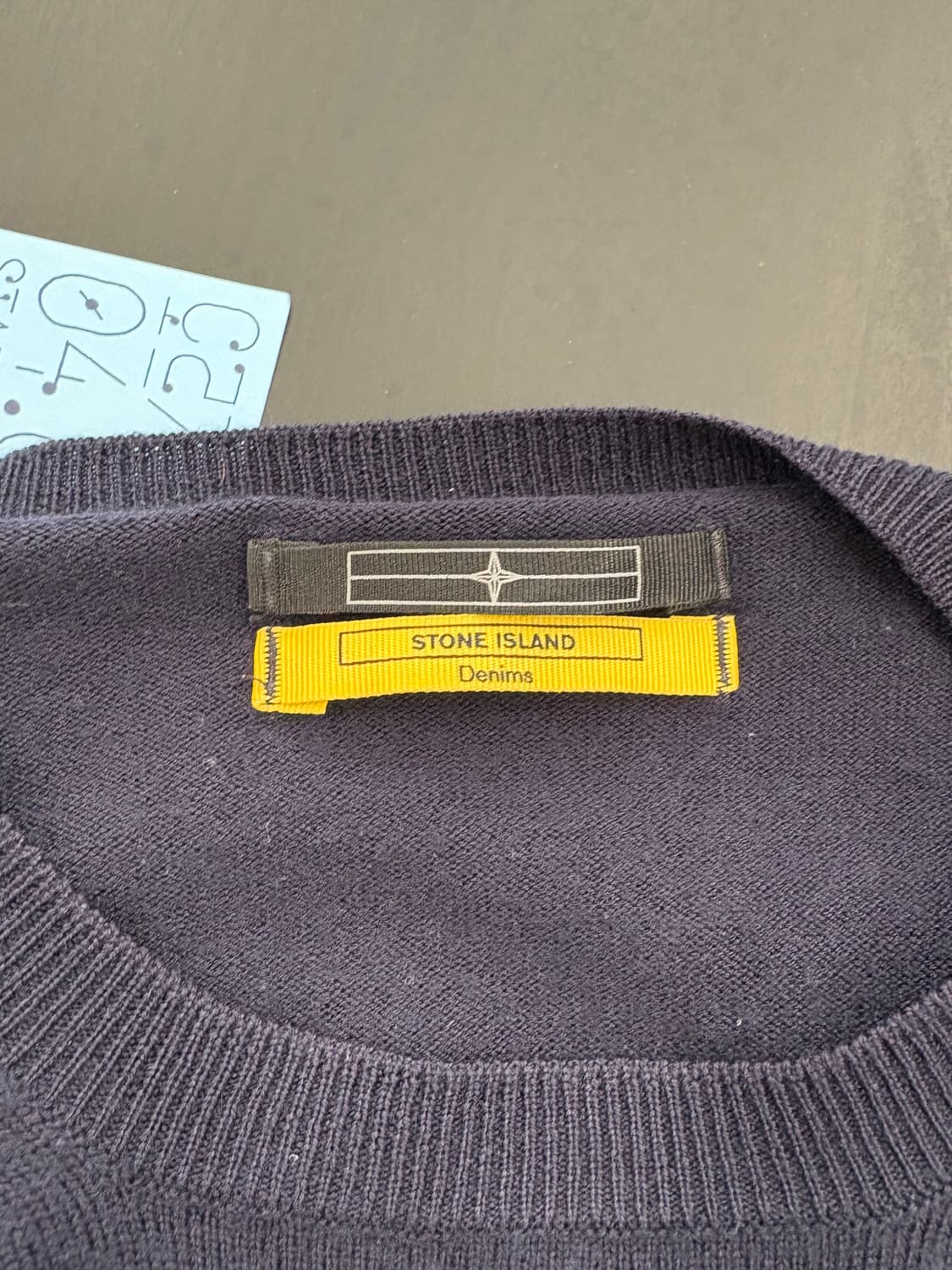 00s Stone island 데님라인 니트 상품이미지4