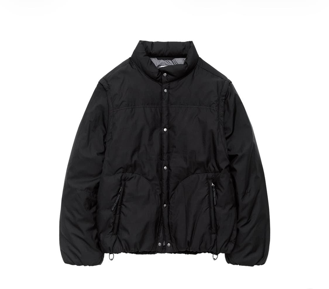 4) 폴리테루 모듈러 스냅 푸퍼 자켓 블랙 상품이미지1