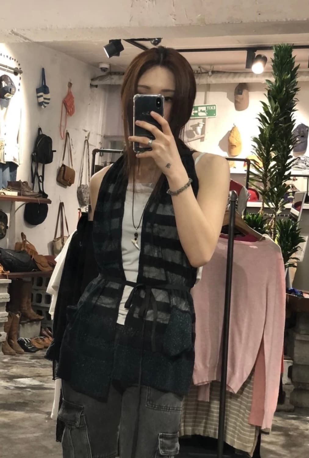 [2462]Lanvin glitter halter neck vest 상품이미지3