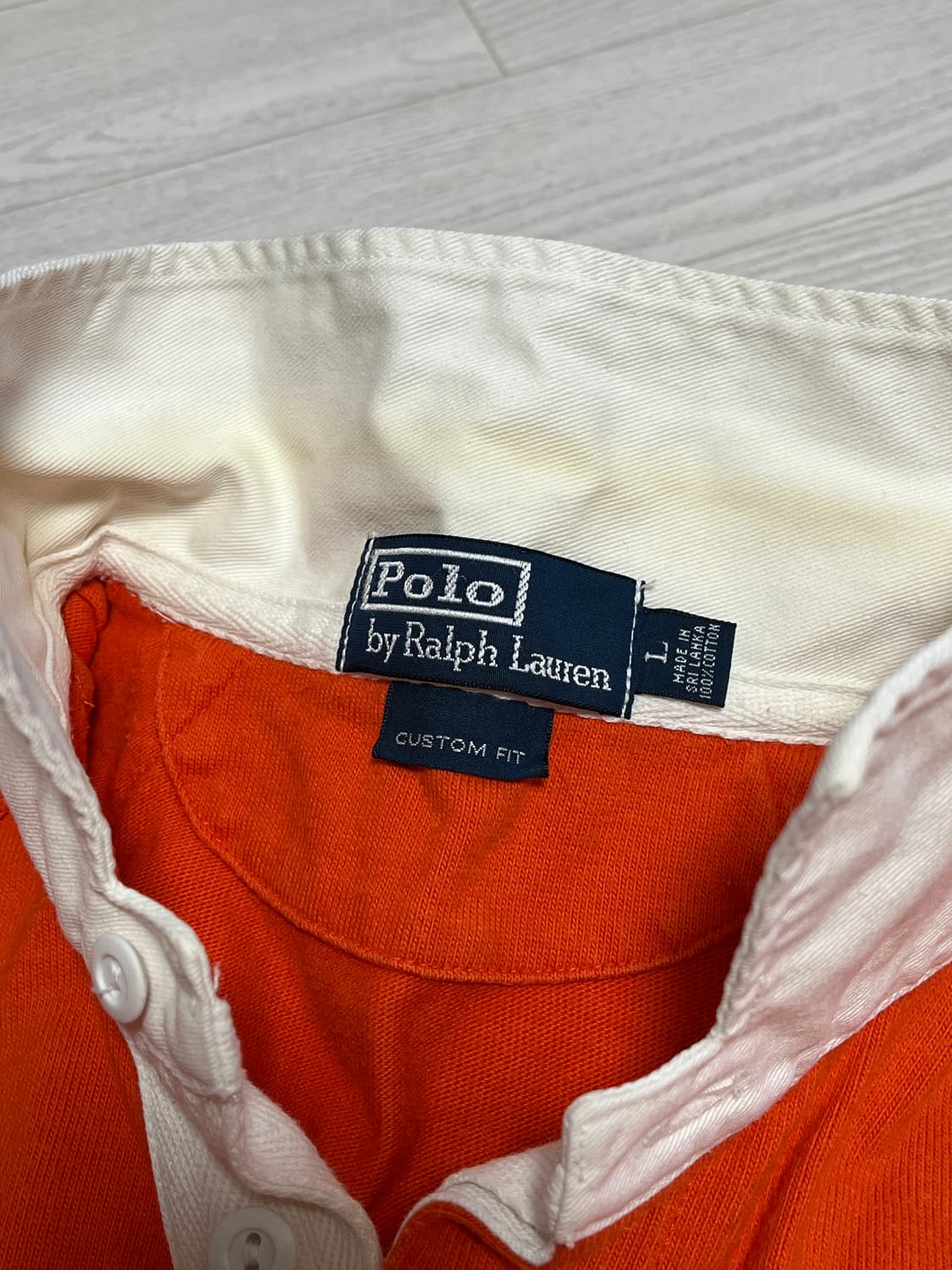 폴로 랄프로렌 럭비티 L 오렌지 상품이미지2
