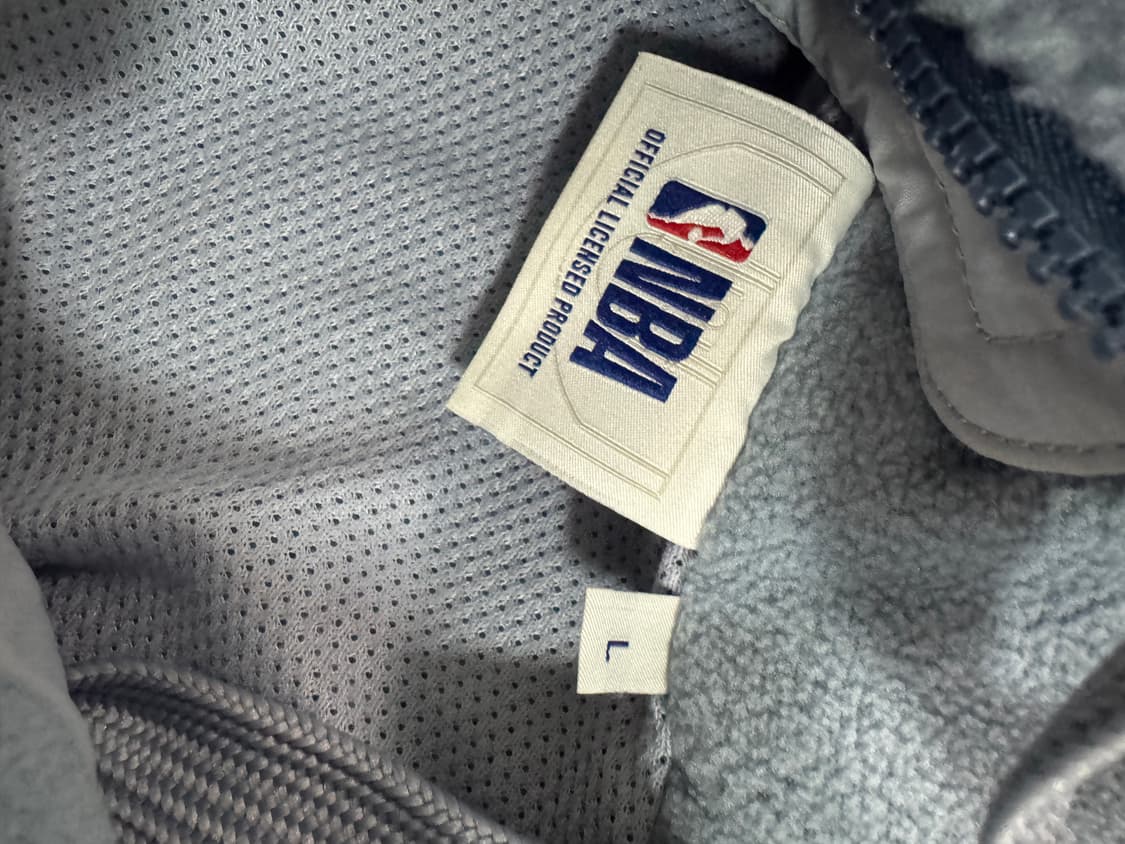 남녀공용 NBA 뉴욕닉스 패턴 후드 플리스 자켓 상품이미지3