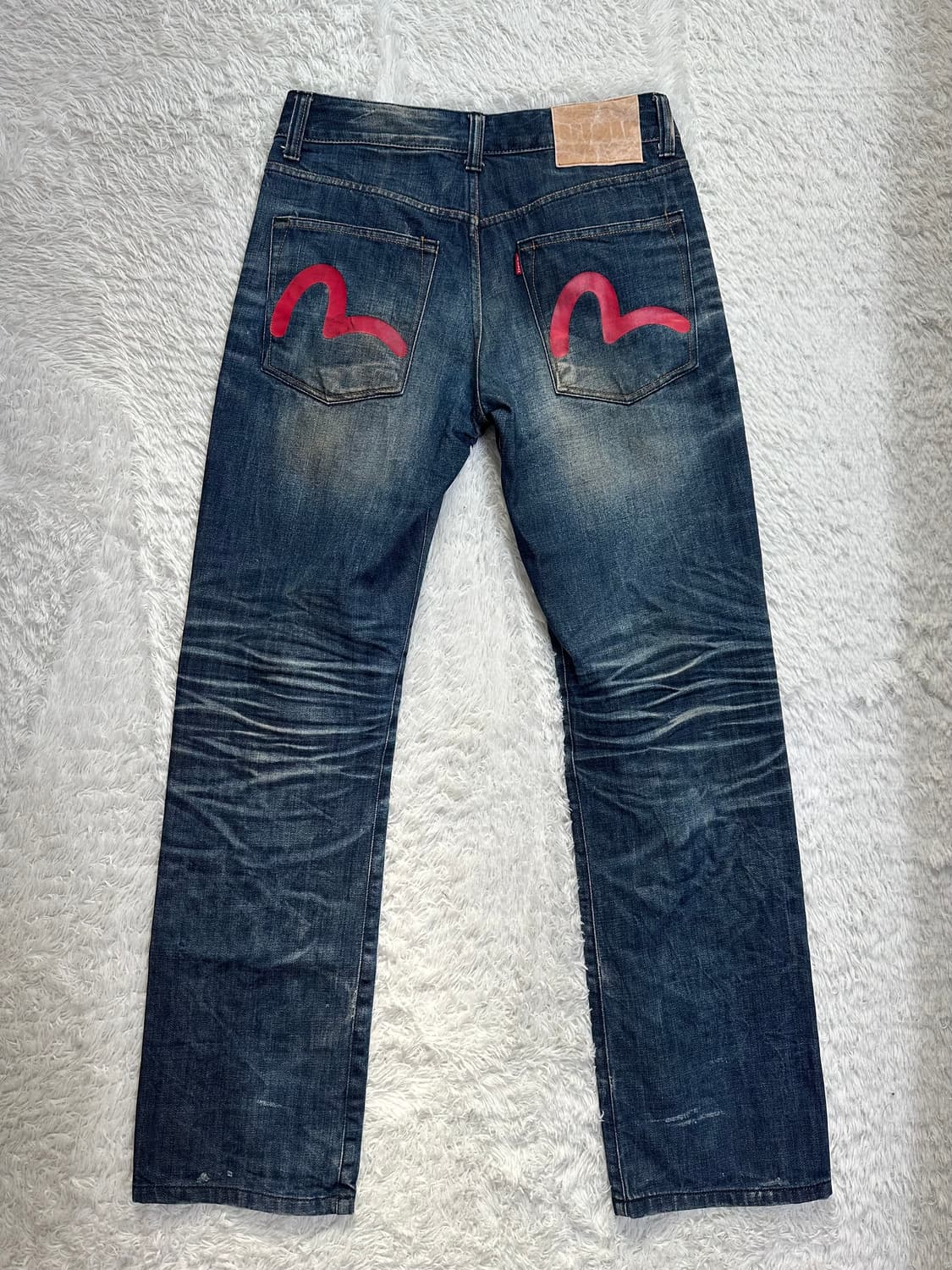 에비수 EVISU 청바지 32 페인트 데님 상품이미지3