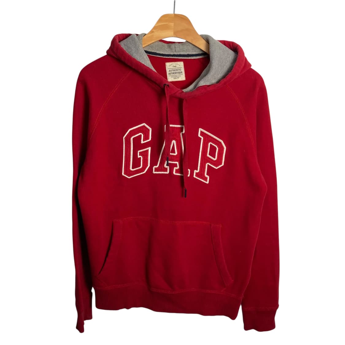 GAP 빅로고 레드 후드 상품이미지2