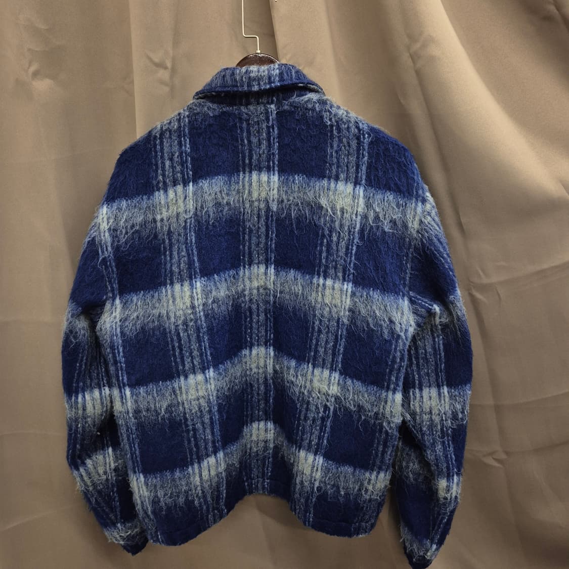 thisisneverthat 브러쉬드 체크 집업 자켓 L 상품이미지3