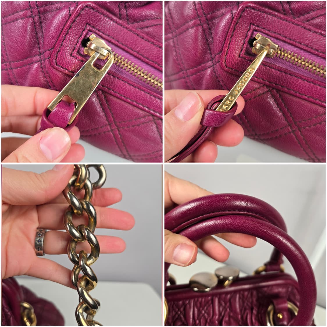 마크제이콥스 스탐백 미듐 퀼팅 체인 숄더백 가방 정품 마크 제이콥스 스탐 상품이미지9