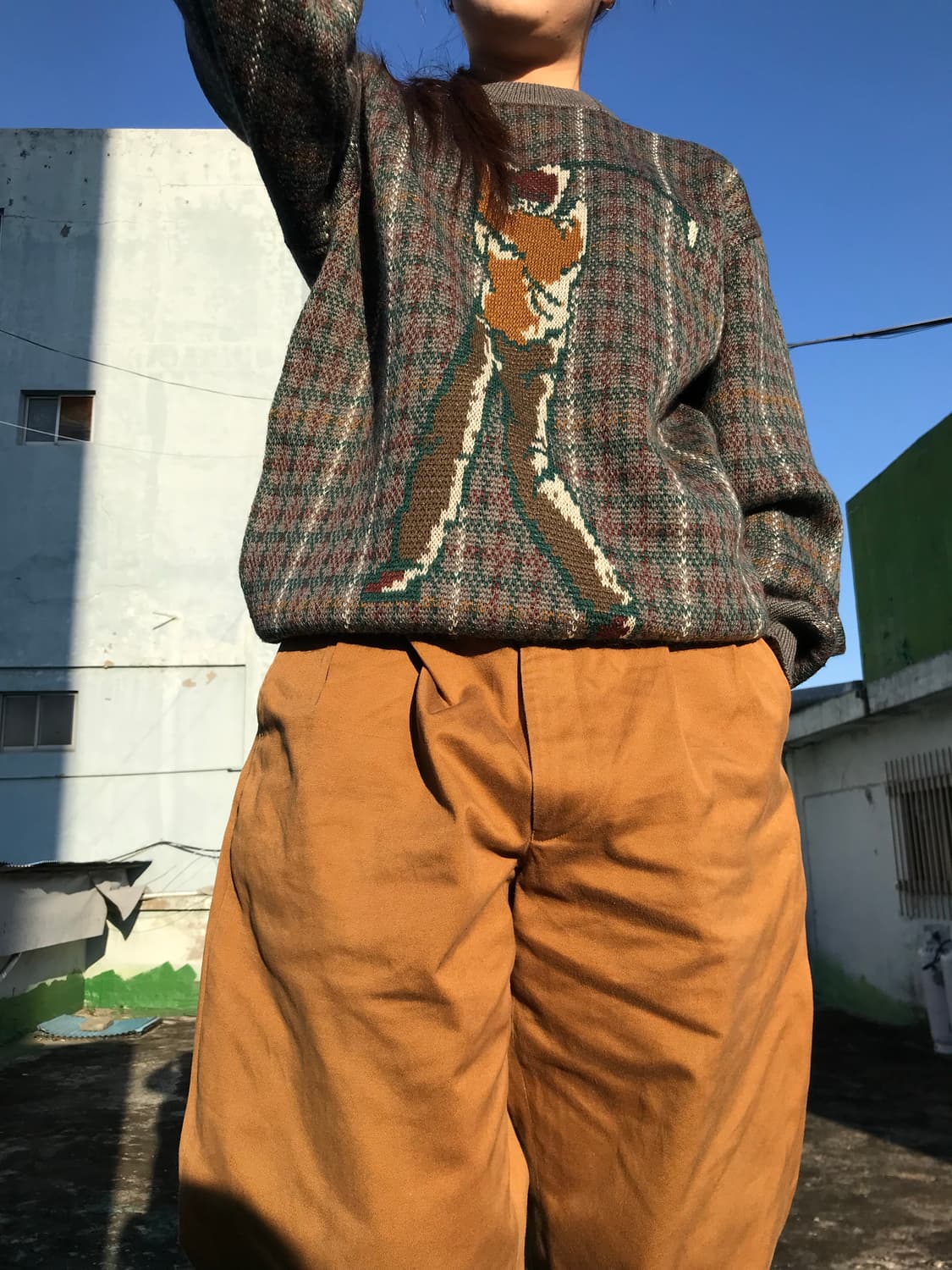 골프 체크 니트  상품이미지6