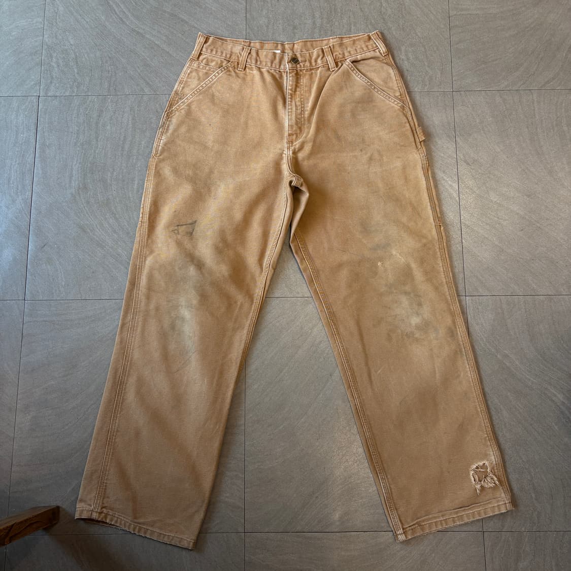 칼하트 정품 오리지널 브라운 카펜터 팬츠 상품이미지5