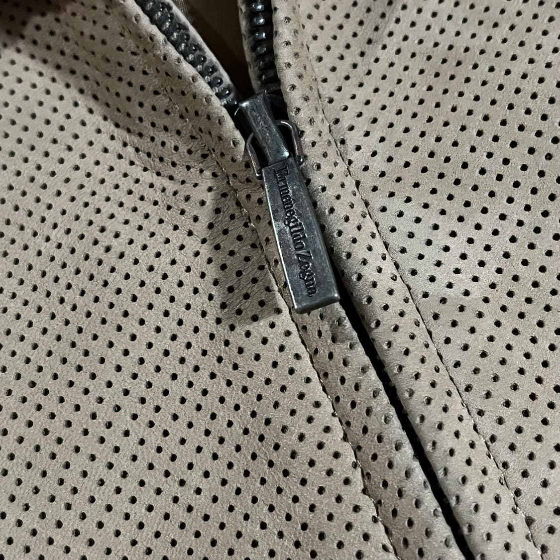 [100] 에르메네질도 제냐 펀칭 가죽자켓 상품이미지4