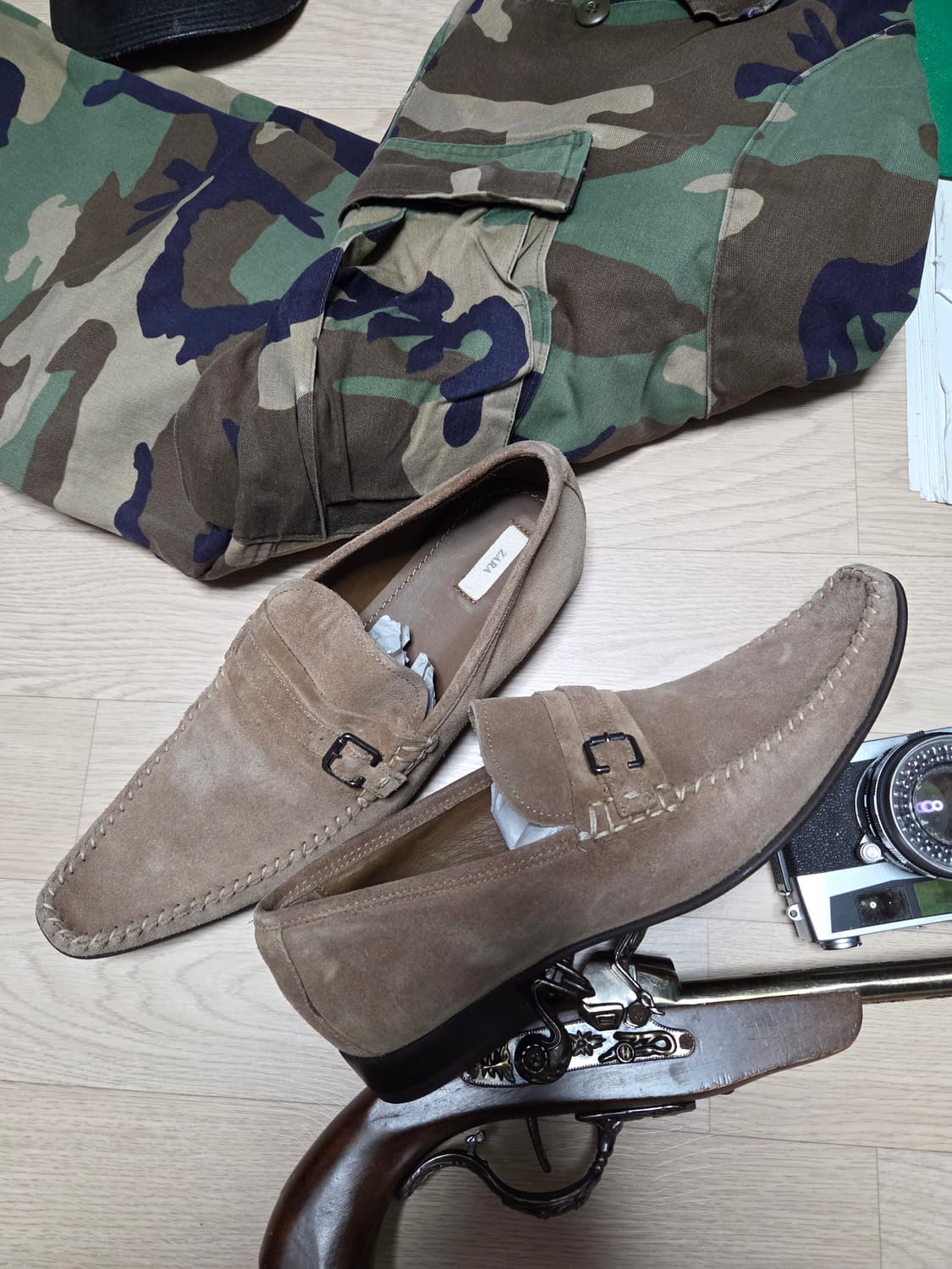 ZARA 자라 스웨이드 가죽 로퍼 상품이미지3