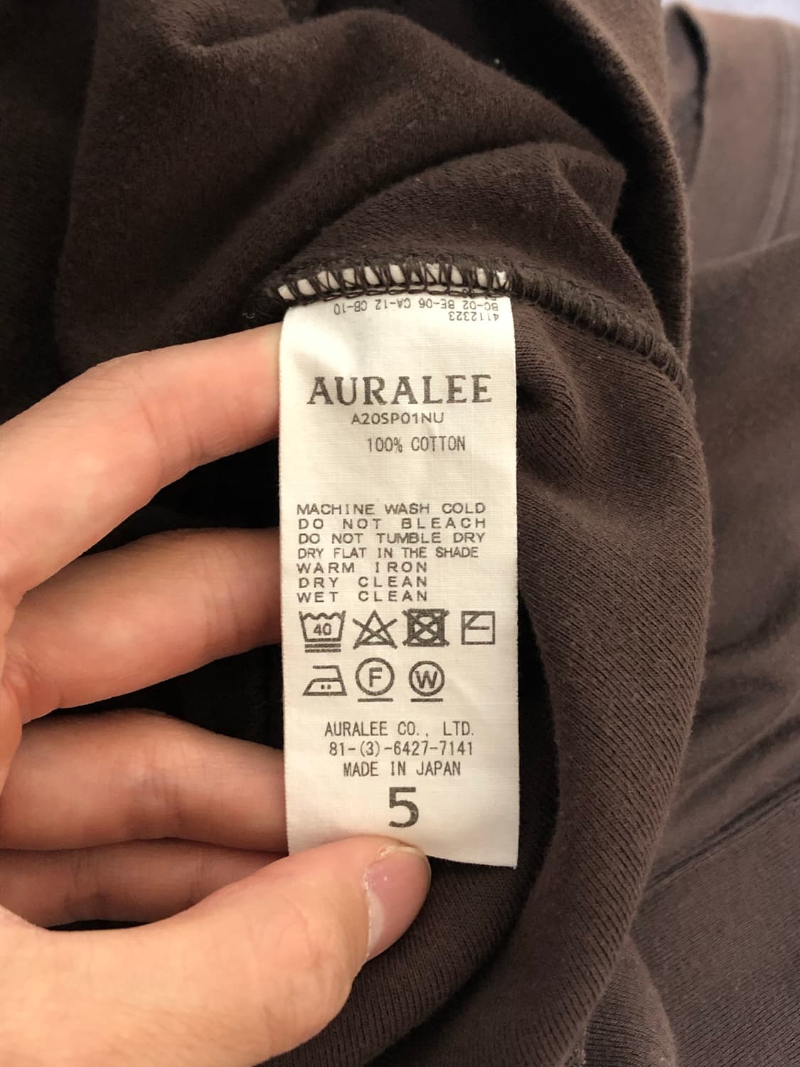 Auralee Super High Gauge Sweatshirt 상품이미지7