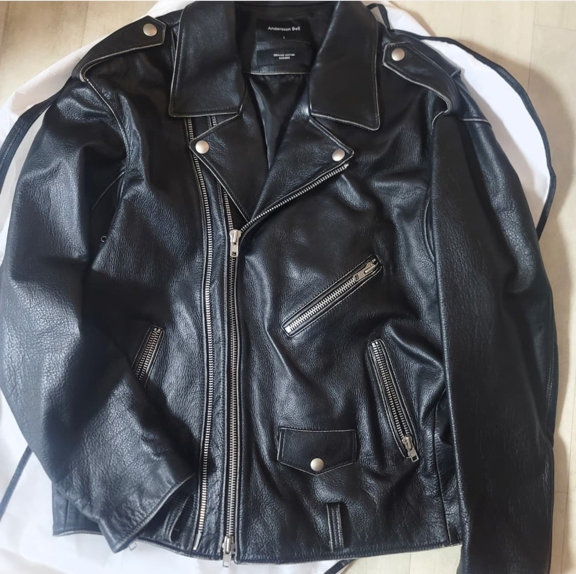 앤더슨벨 루시아 레더 자켓 L 상품이미지3