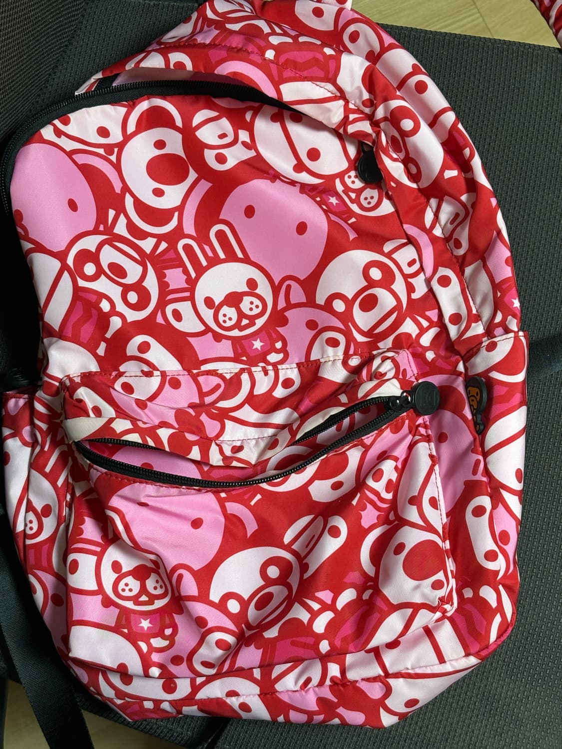 베이프 올 프렌즈 미디움 백팩 핑크 상품이미지1