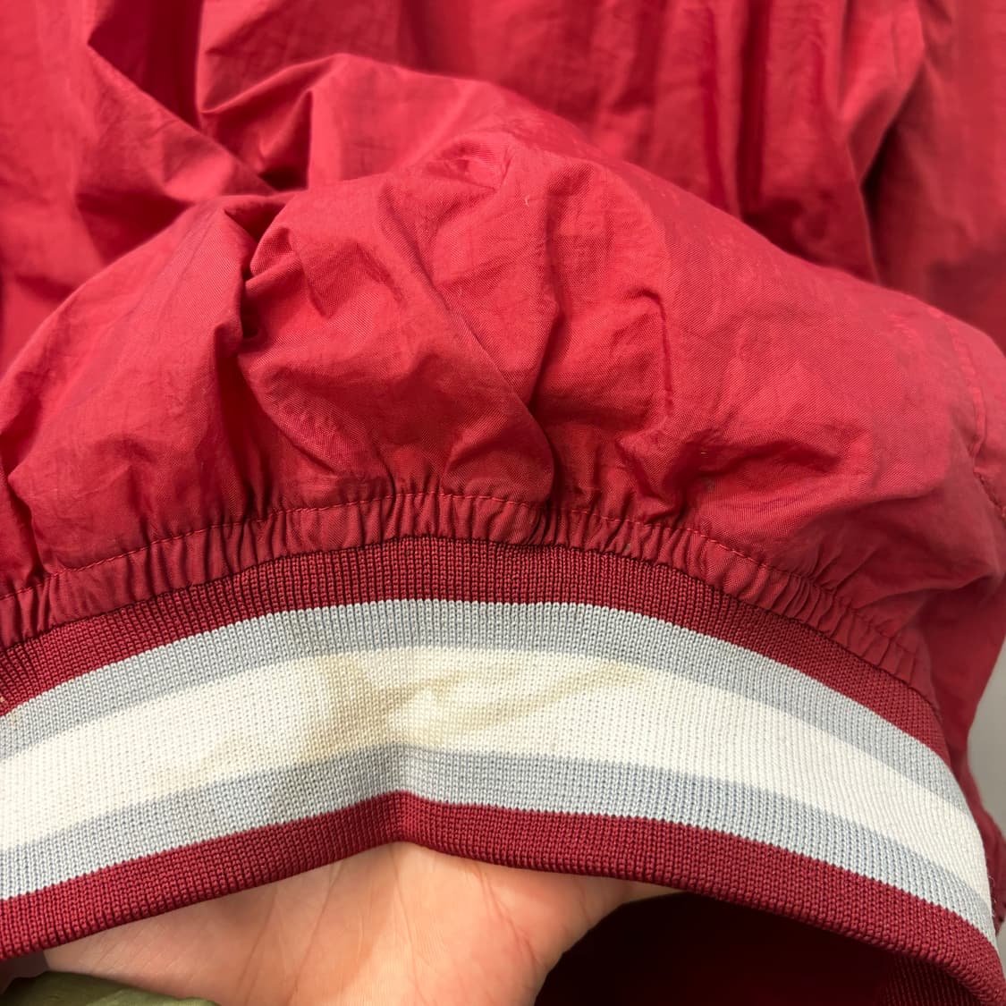 90s 스타터 올드스쿨 앨라배마 크림슨 타이드 웜업 자켓 XL 상품이미지9