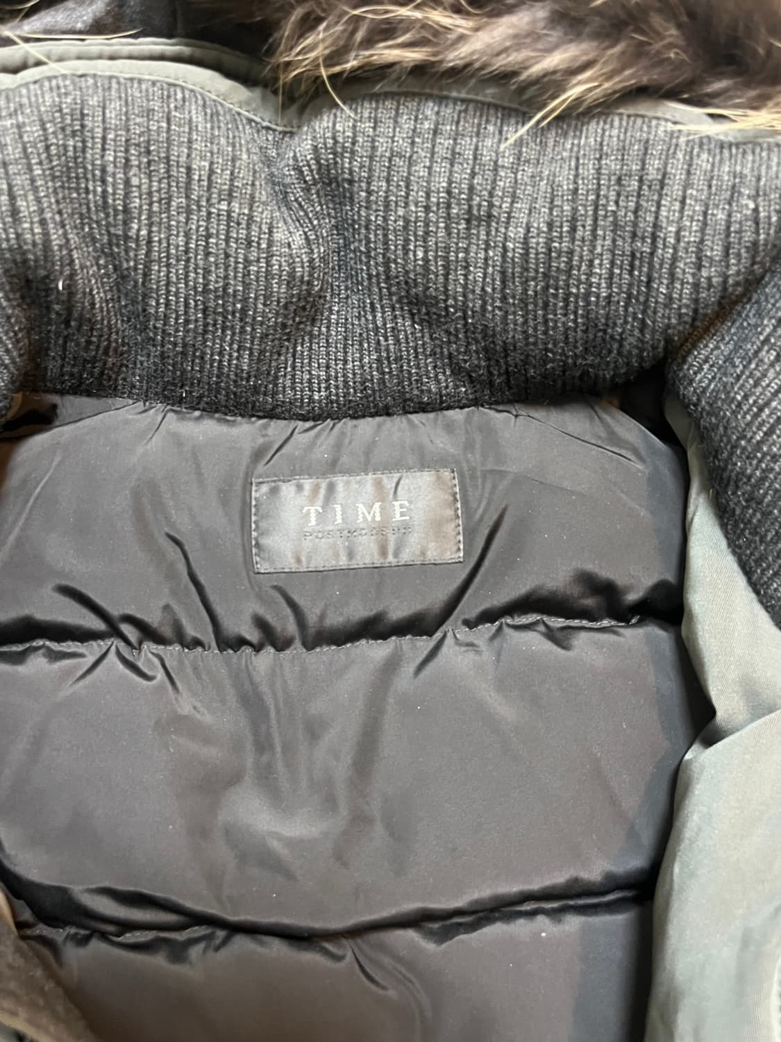 타임 13FW 라쿤 퍼 구스다운 레더 파카 105 상품이미지6