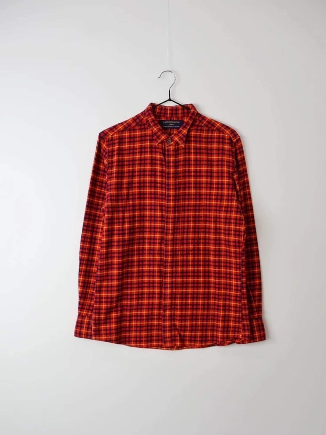 Levi's Premium Red Plaid Flannel Shirt 상품이미지3