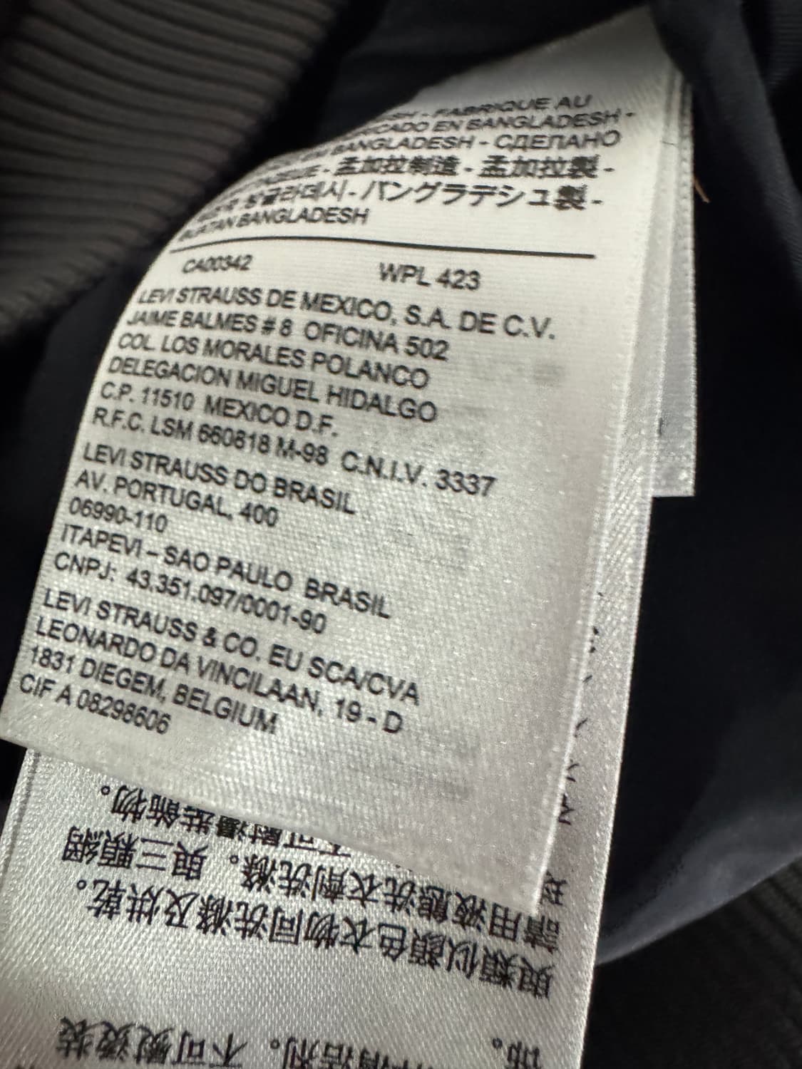 리바이스 덕 다운 숏 패딩 점퍼 빈티지 그레이 상품이미지4