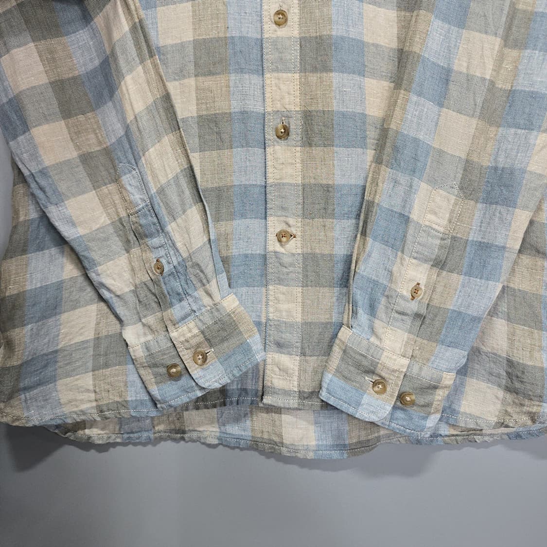 시리즈(series) 루즈핏 체크 마 셔츠 100 상품이미지3