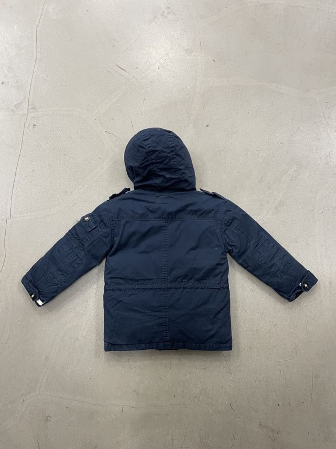 폴로 랄프로렌 키즈 네이비 후드 패딩 S 상품이미지2