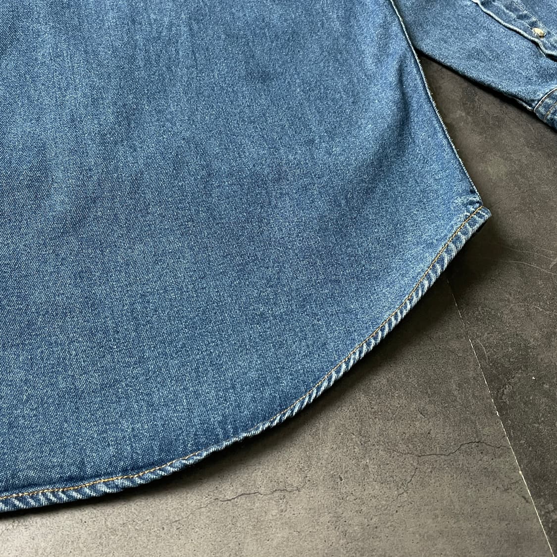 LA LOVING 빈티지 다운버튼 코튼 데님 셔츠 A00735 상품이미지9