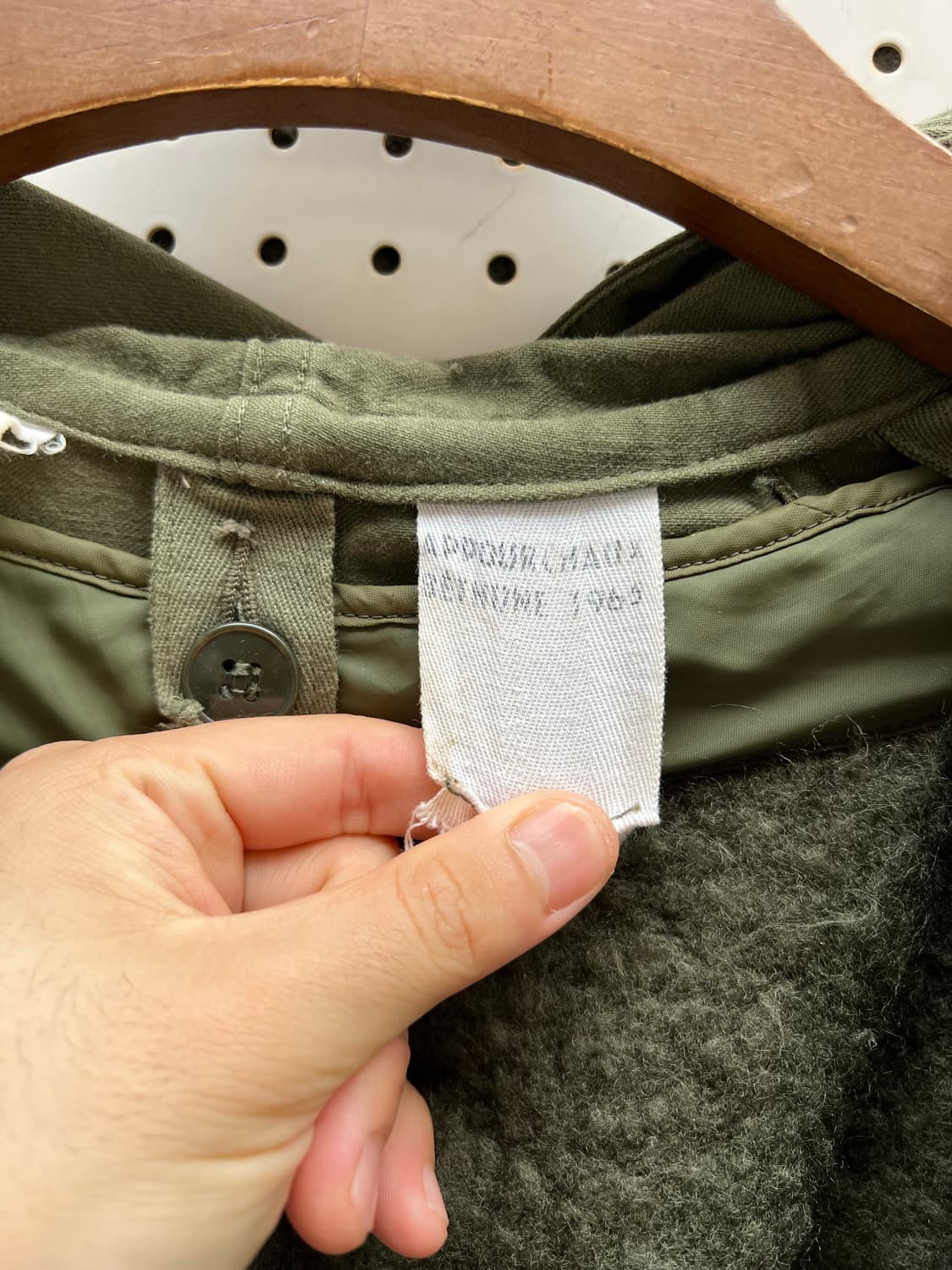 1960s FRENCH ARMY M-64 PARKA 모즈파카 개파카 상품이미지10