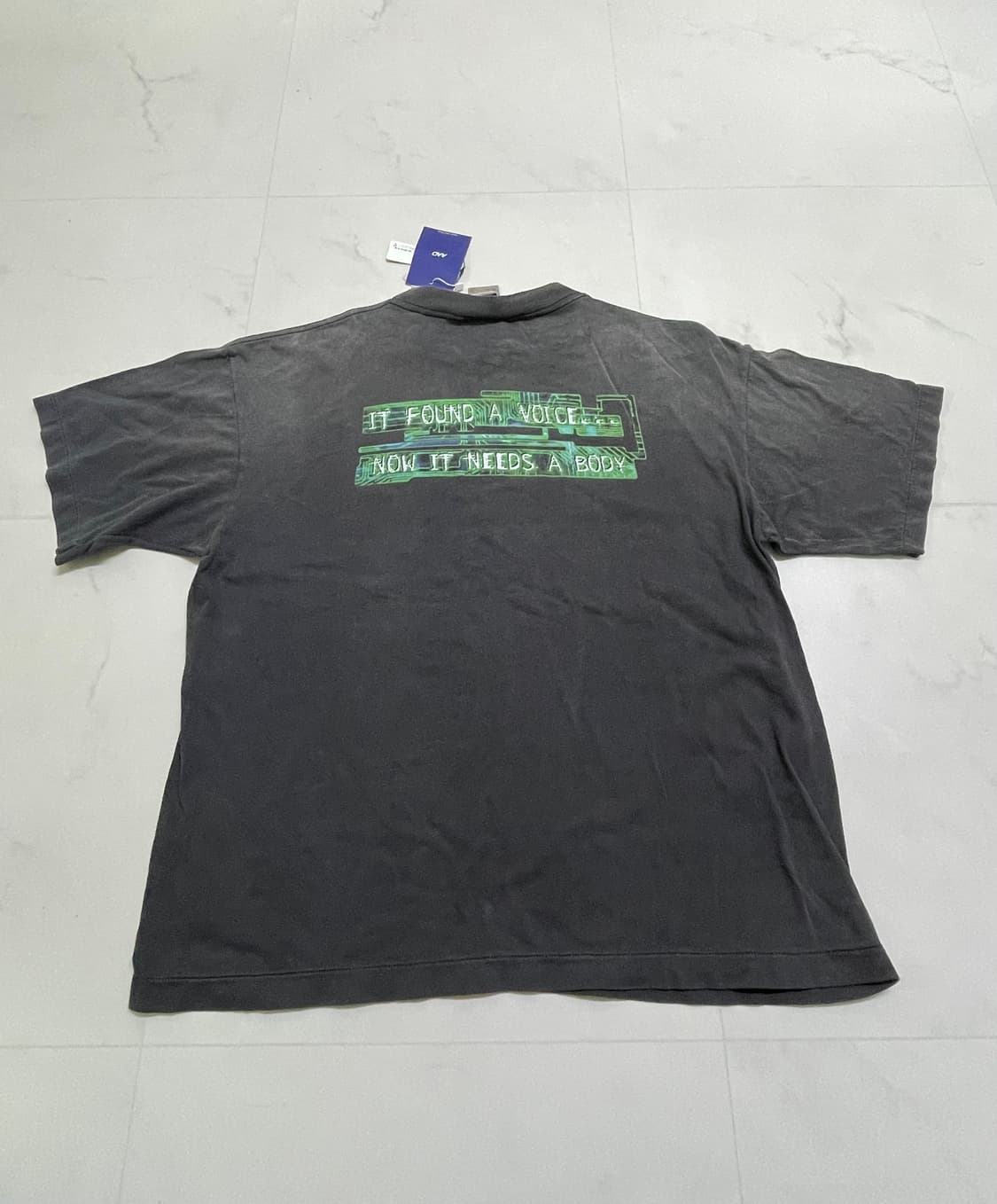 세인트 마이클 x 고스트 인 더 쉘 숏슬리브 티셔츠 블랙  상품이미지4