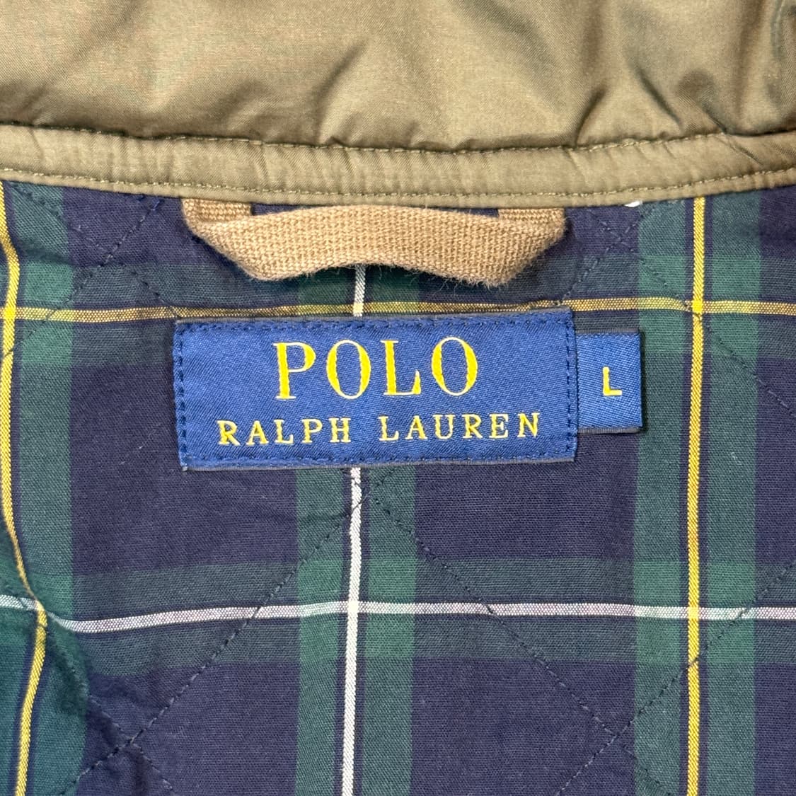 L) 폴로 랄프로렌 올리브 클래식 퀼팅 조끼 베스트 상품이미지7