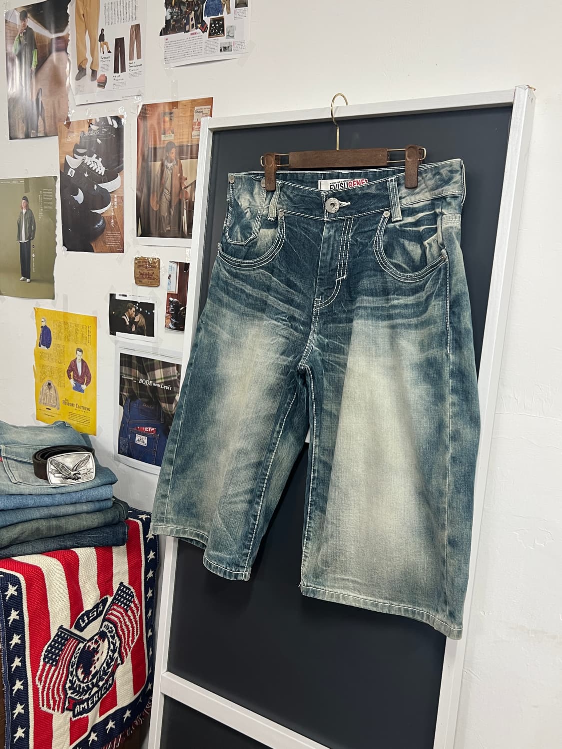 Evisu 에비수 스톤 워싱 데님 팬츠 상품이미지10