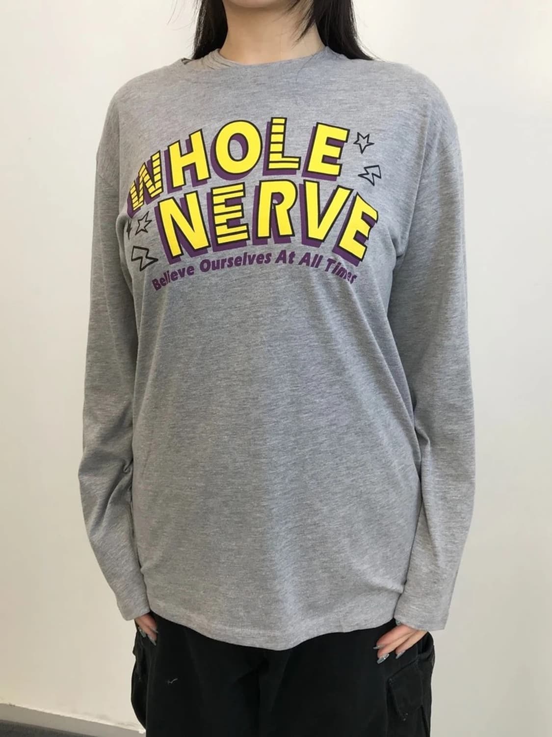 Whole Nerve Graphic Long Sleeve T-Shirt 상품이미지2