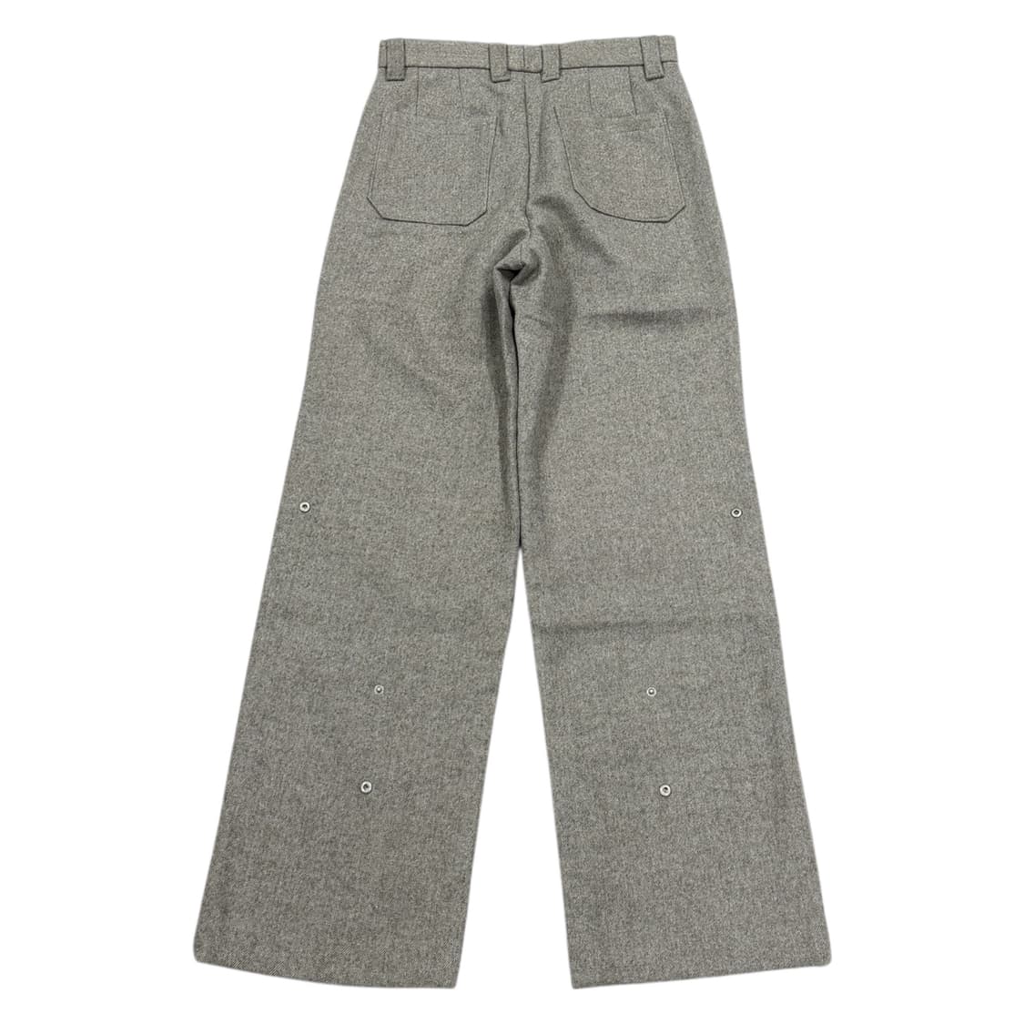 STU 에스티유 스냅 울 슬랙스 바지 그레이 브라운 M 상품이미지2